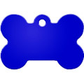 Адресник Адресник адресник Косточка большая синяя, 38х26 мм, алюминий (2 г) силиконовая формы молд алфавит лесная сказка заглавные символы латиница