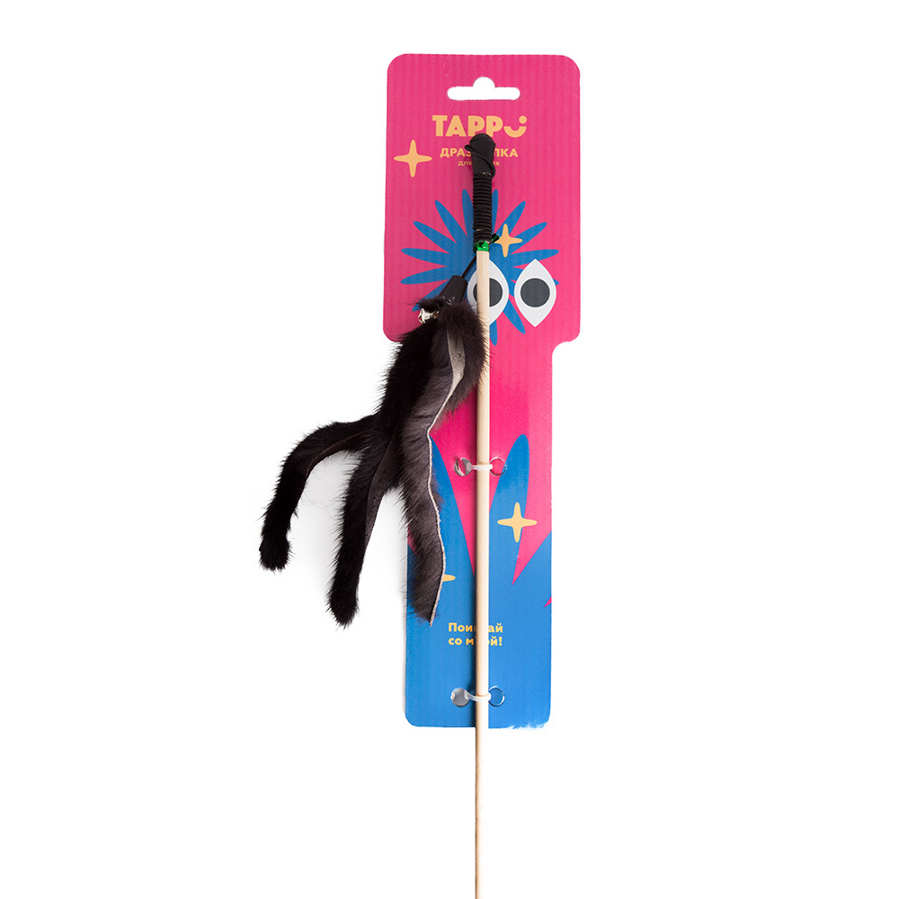 цена Tappi Tappi игрушка дразнилка для кошек из натурального меха норки Пальма (22 г)