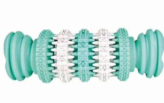 Trixie Trixie игрушка-кость Denta Fun для массажа десен, каучук (110 г) trixie игрушка кость denta fun 11 5 см резина белый зелёный