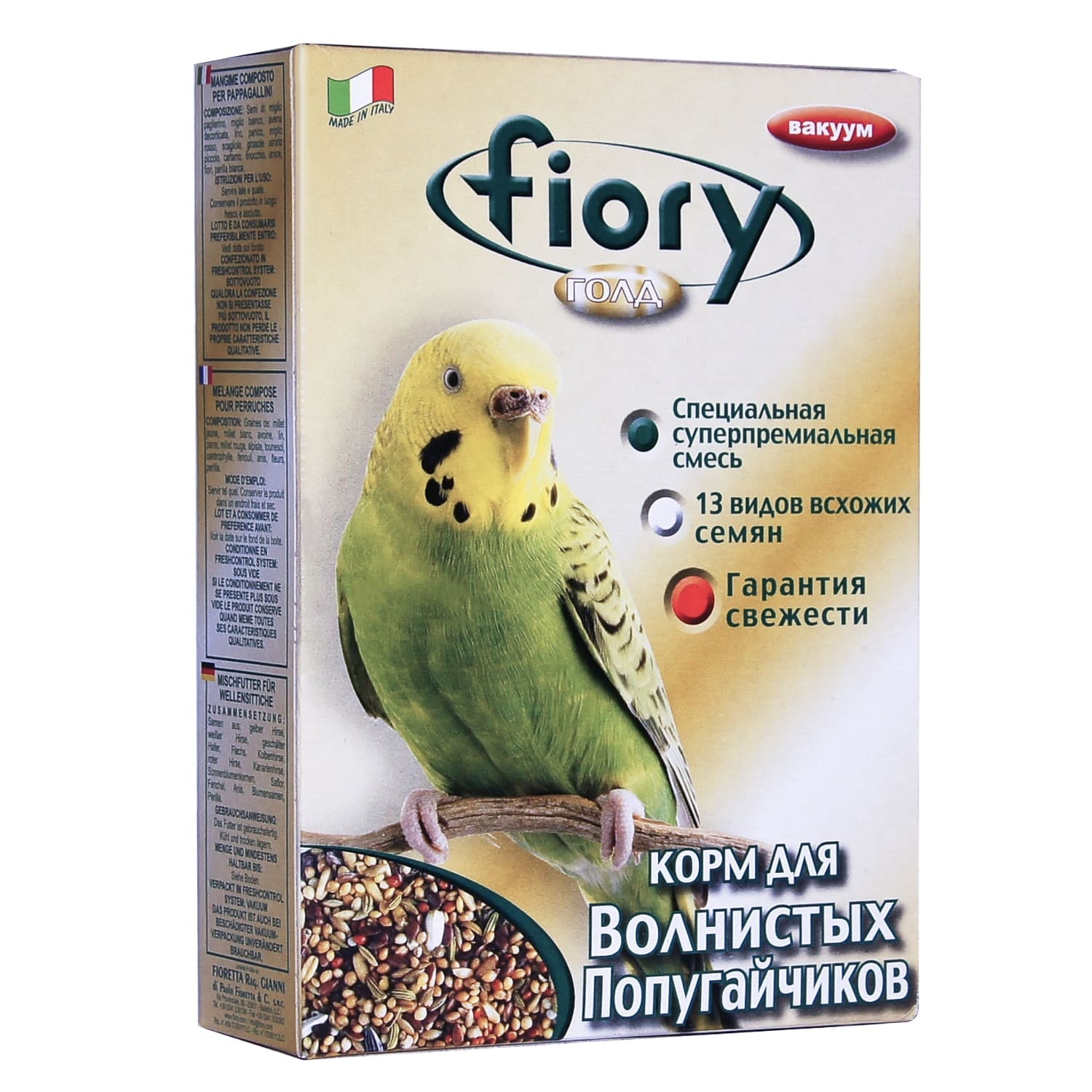 Fiory Fiory корм для волнистых попугаев ORO (400 г) просо прутьевидное варриор