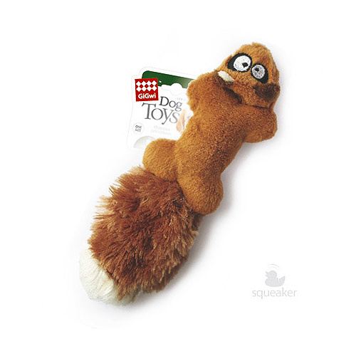 GiGwi GiGwi игрушка Белка с пищалками, ткань/резина (67 г)