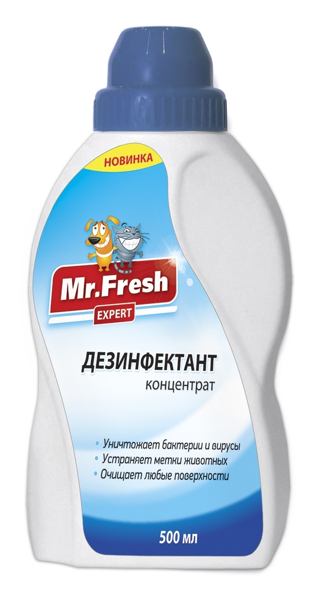 Mr.Fresh средство для уборки помещений, дезинфектант, концентрат (600 г)