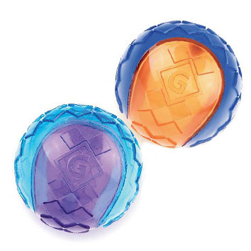 GiGwi GiGwi мяч, игрушка с пищалкой, Ø 6 см, 2 шт (147 г) gigwi gigwi маленький теннисный мячик с пищалкой 3 шт ø 4 8 см
