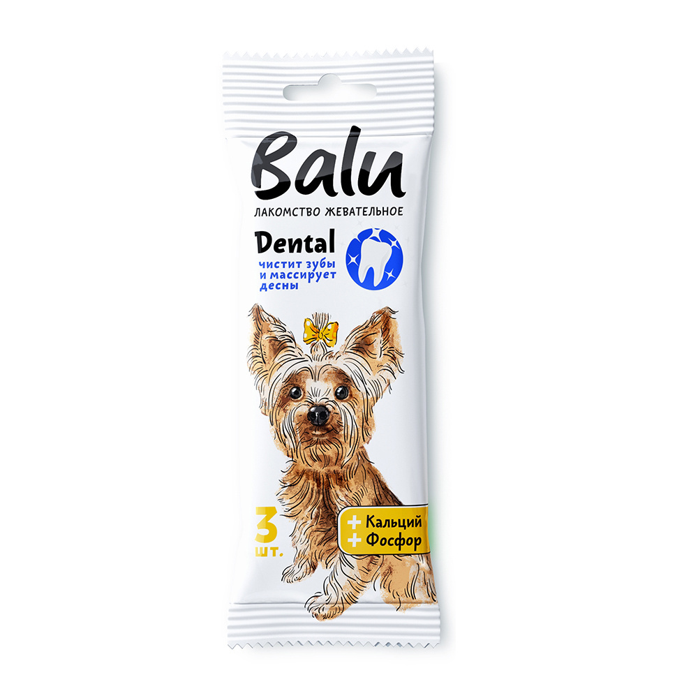 BALU BALU лакомство жевательное с кальцием, фосфором для собак (36 гр) цена и фото