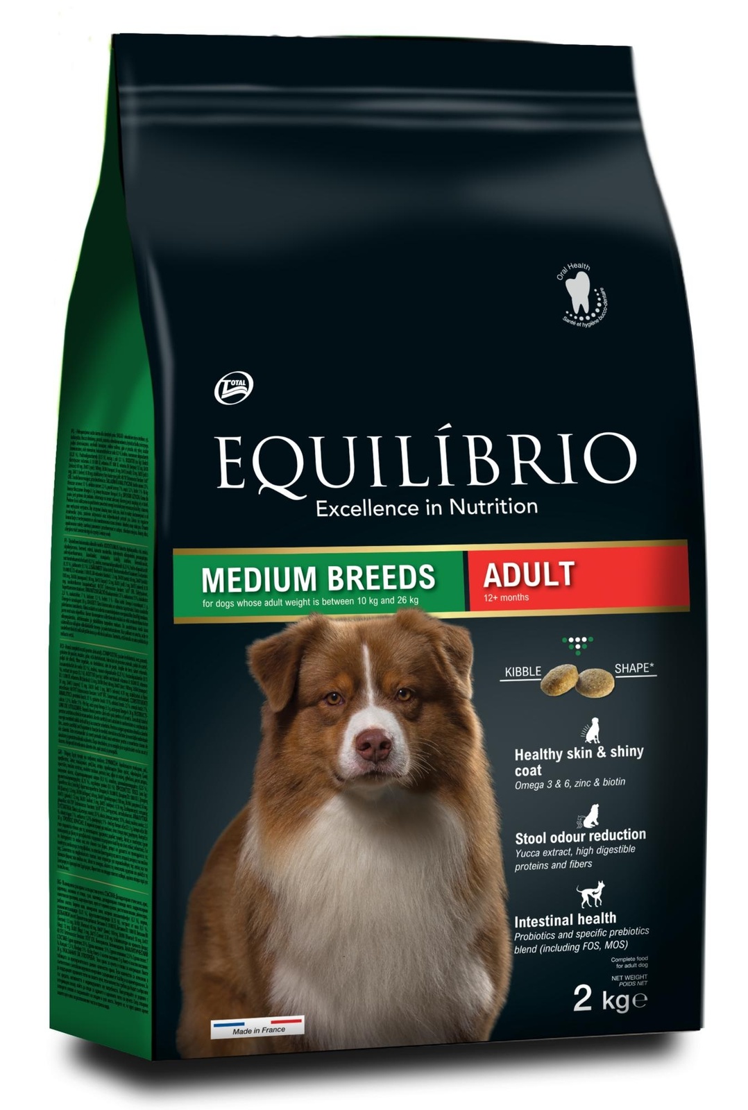 Корм Equilibrio сухой корм для взрослых собак средних пород с мясом птицы (2 кг)