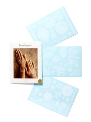 Белые переводные тату "Yoga Set" MT0003 Белые переводные тату "Yoga Set" MT0003 92534 Miami Tattoos