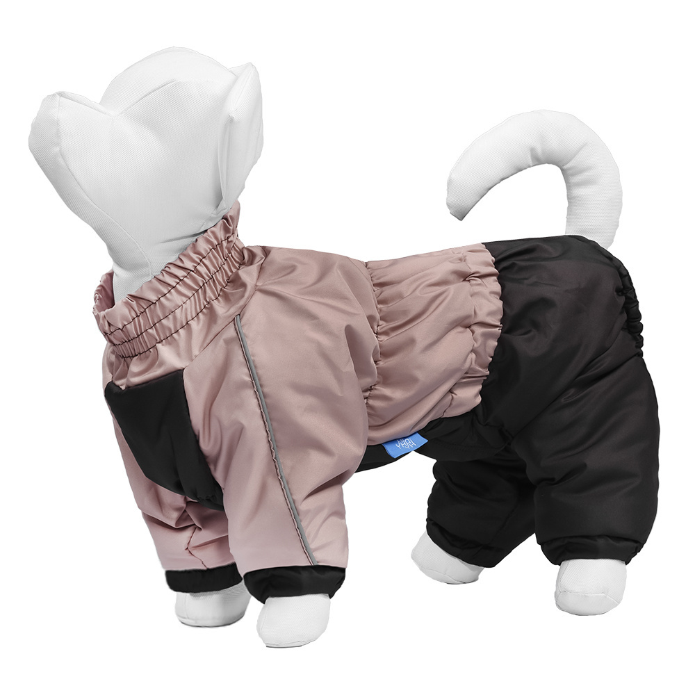 Yami-Yami одежда Yami-Yami одежда комбинезон для собак, на флисовой подкладке, коричнево-розовый (M) цена и фото