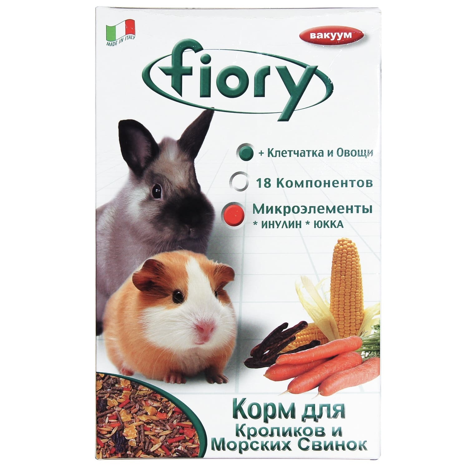 Fiory Fiory корм для морских свинок и кроликов (850 г) fiory fiory корм для кроликов гранулированный 850 г