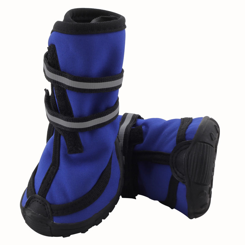 Triol (одежда) ботинки для собак, синие (XXL)
