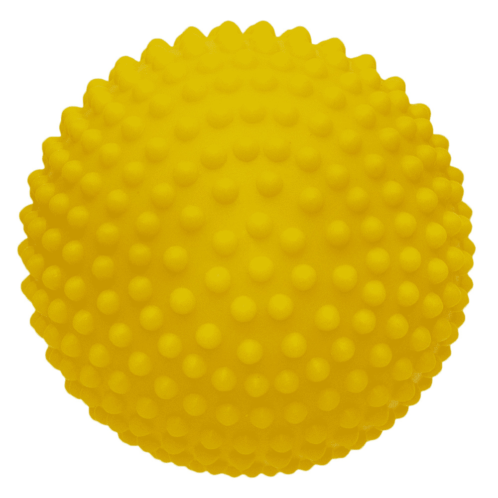Tappi Tappi игрушка-массажер для собак Мяч, желтый (116 г) tappi tappi дроп игрушка для собак синий круг со светоотражающей полоской 254 г