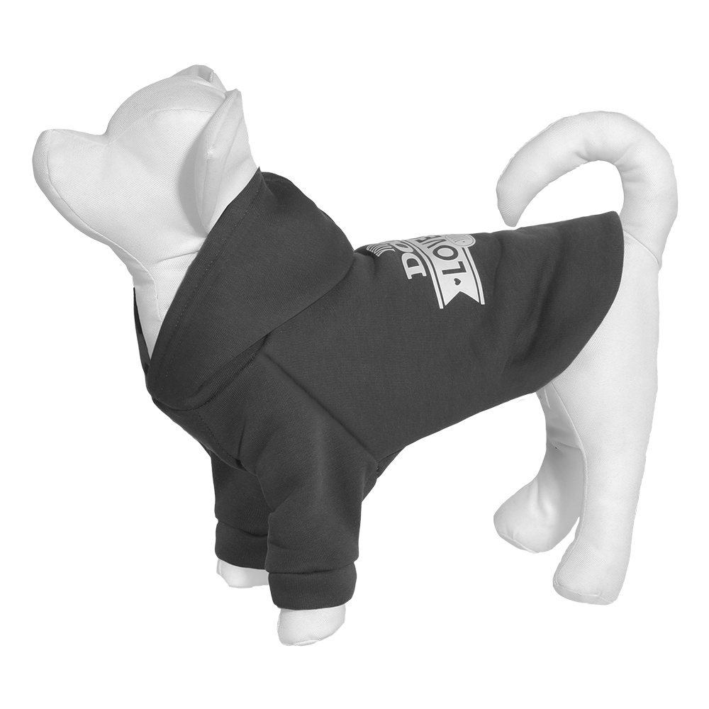 цена Yami-Yami одежда Yami-Yami одежда толстовка с капюшоном для собаки, серая (S)