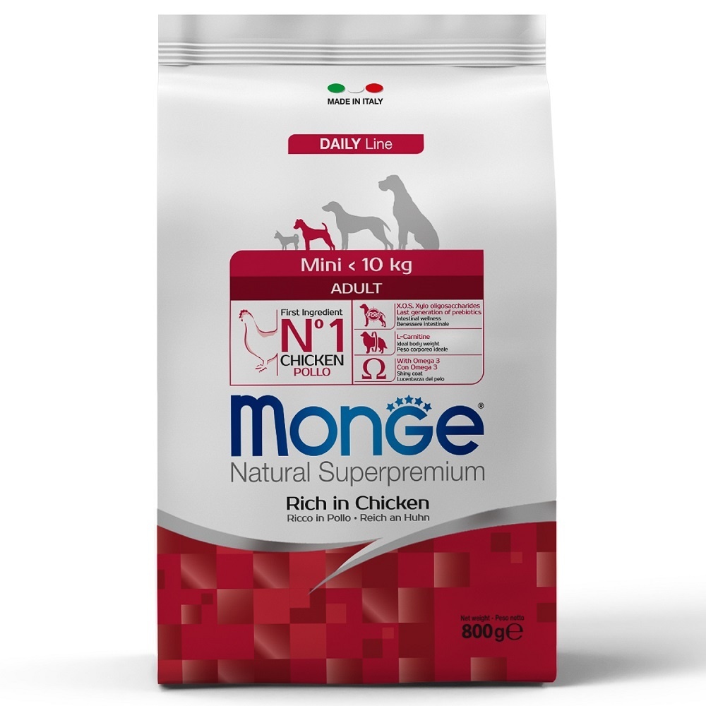 Корм Monge сухой корм для взрослых собак мелких пород (800 г)