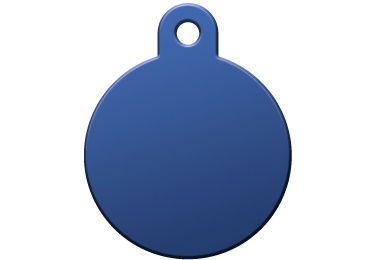 Адресник Адресник адресник Круг, синий (2.8×2.1см) trixie медальон адресник хромированный