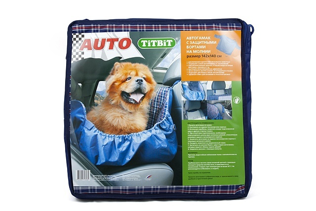 TiTBiT автогамак для собак с бортами (2,22 кг) 