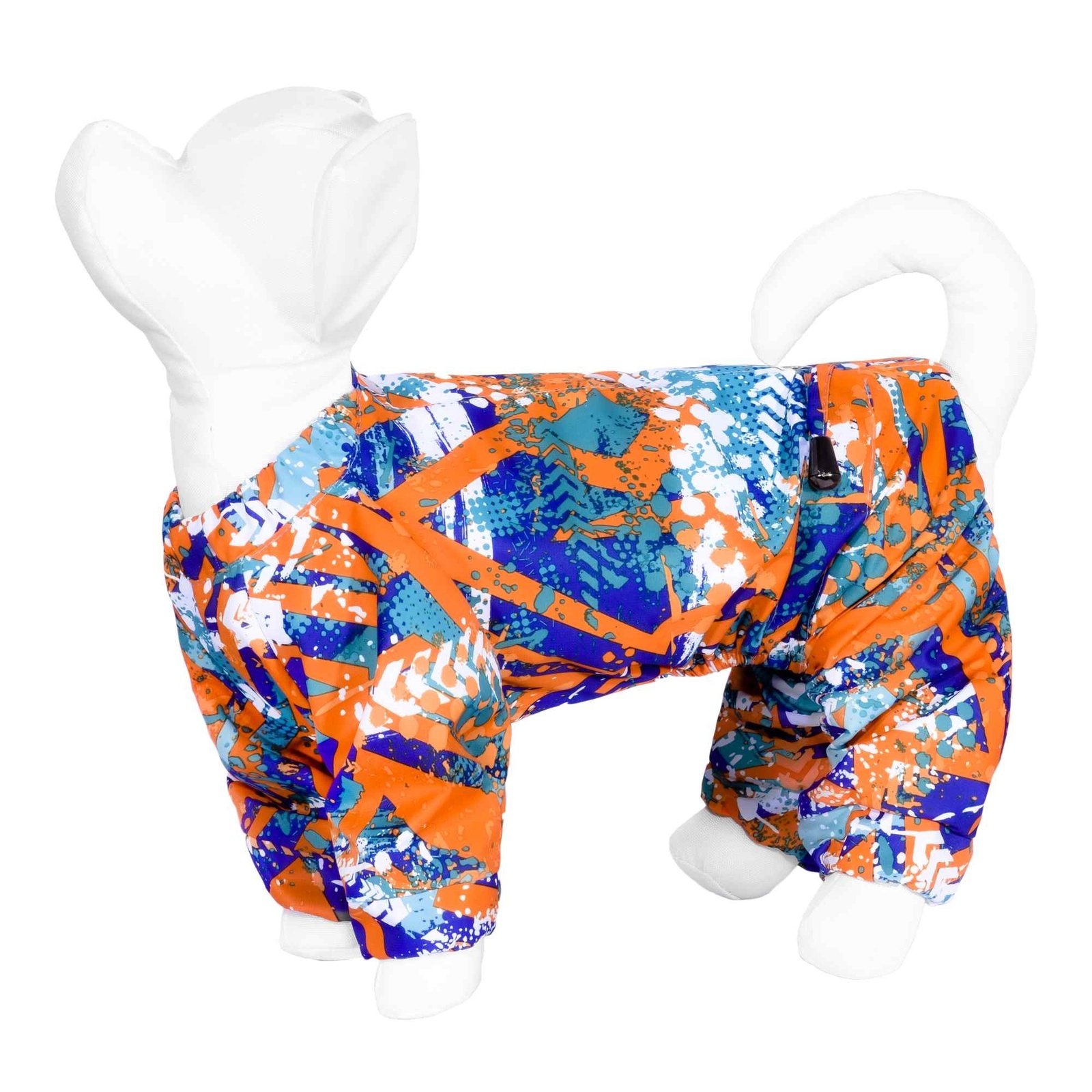 Yami-Yami одежда Yami-Yami одежда дождевик для собаки с рисунком «Абстракция», оранжевый (80 г)