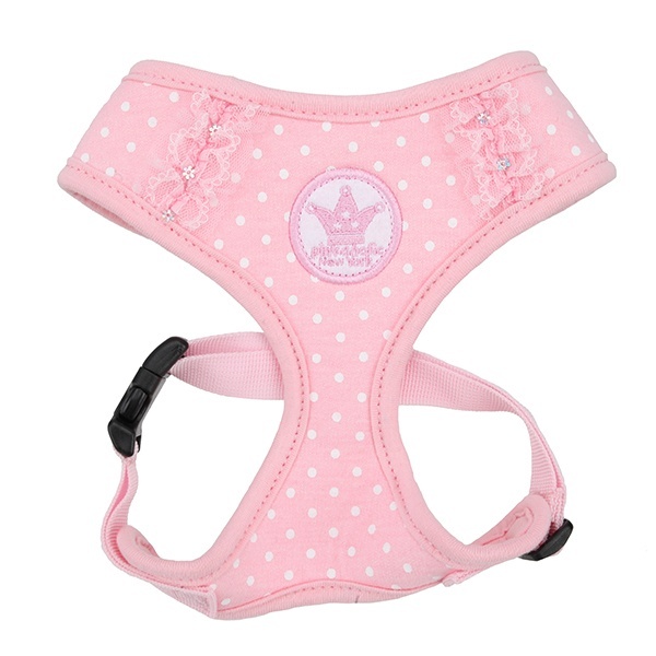 цена Pinkaholic Pinkaholic регулируемая шлейка в горошек с рюшами Принцесса, розовый (L)