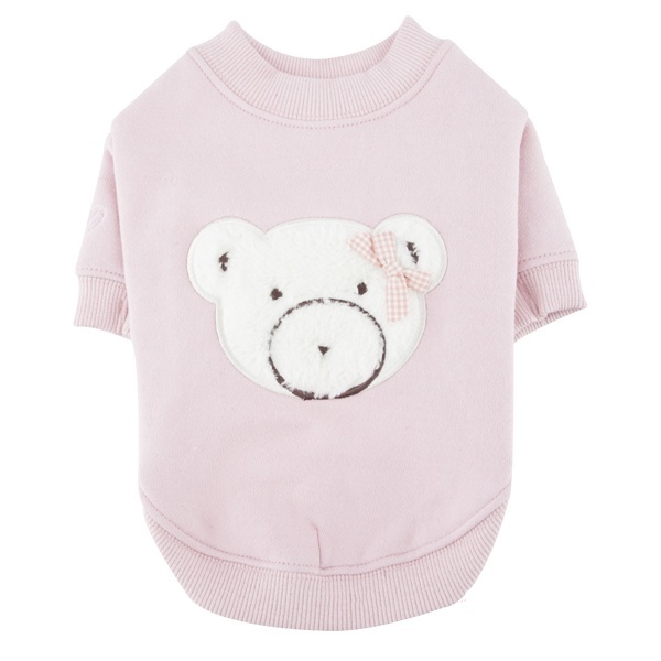 Pinkaholic Pinkaholic футболка для собак с аппликацией Медвежонок, розовый (L) цена и фото
