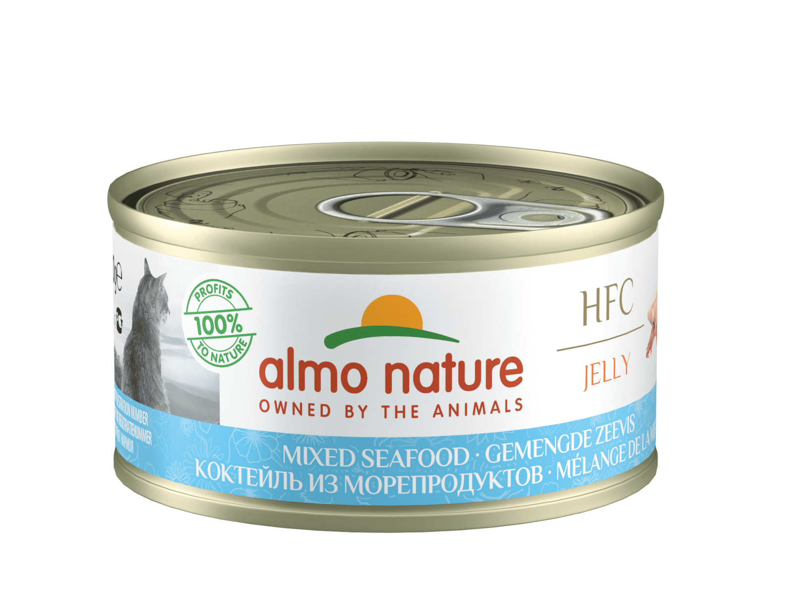 Almo Nature консервы с морепродуктами в желе для кошек (1,68 кг)