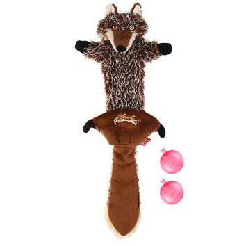 GiGwi GiGwi игрушка Волк с пищалками, текстиль (90 г) gigwi gigwi барсук игрушка с двумя пищалками 18 см 97 г