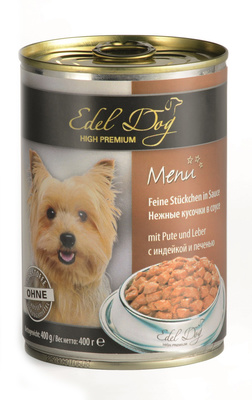 Нежные кусочки в соусе (индейка печень) Edel Dog Нежные кусочки в соусе (индейка печень) Edel Dog