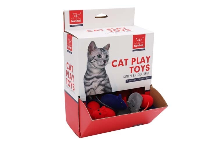 NUNBELL NUNBELL игрушка для кошек Мышка-пищалка в ассортименте (11 г)