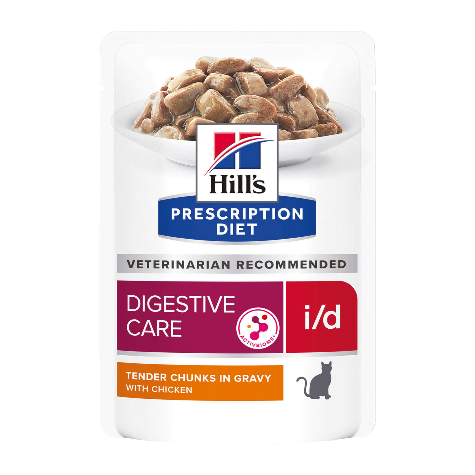 цена Hill's вет.консервы Hill's вет.консервы влажный диетический корм для кошек i/d при расстройствах пищеварения, жкт, с курицей (85 г)