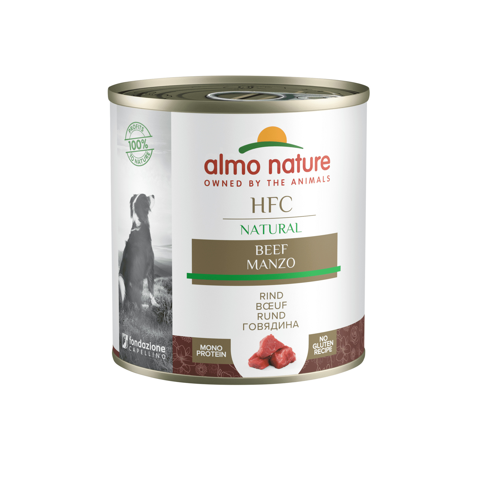 Almo Nature консервы для собак, с говядиной (95 г)