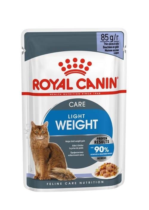 Royal Canin кусочки в желе для кошек: 1-7 лет, низкокалорийный (85 г)