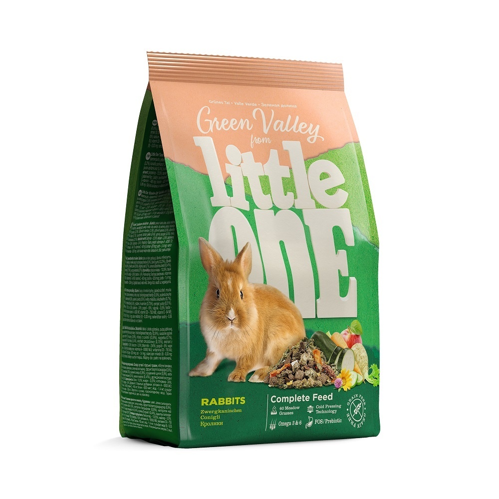Little One Little One корм Зеленая долина беззерновой, для кроликов (750 г)