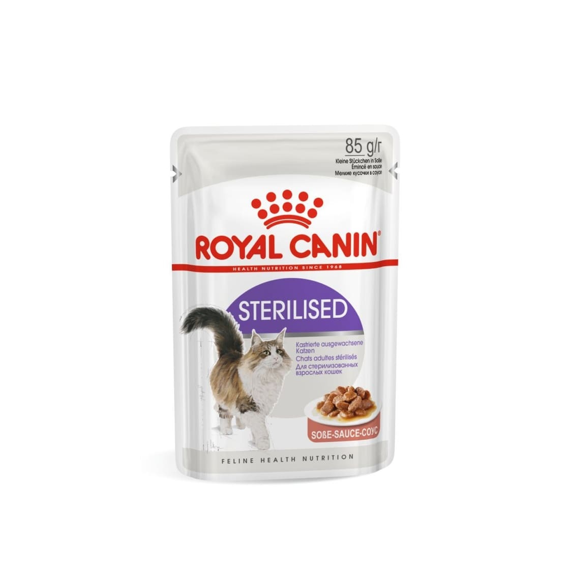 Royal Canin паучи для стерилизованных взрослых кошек, кусочки в соусе, Sterilised (28 шт.)