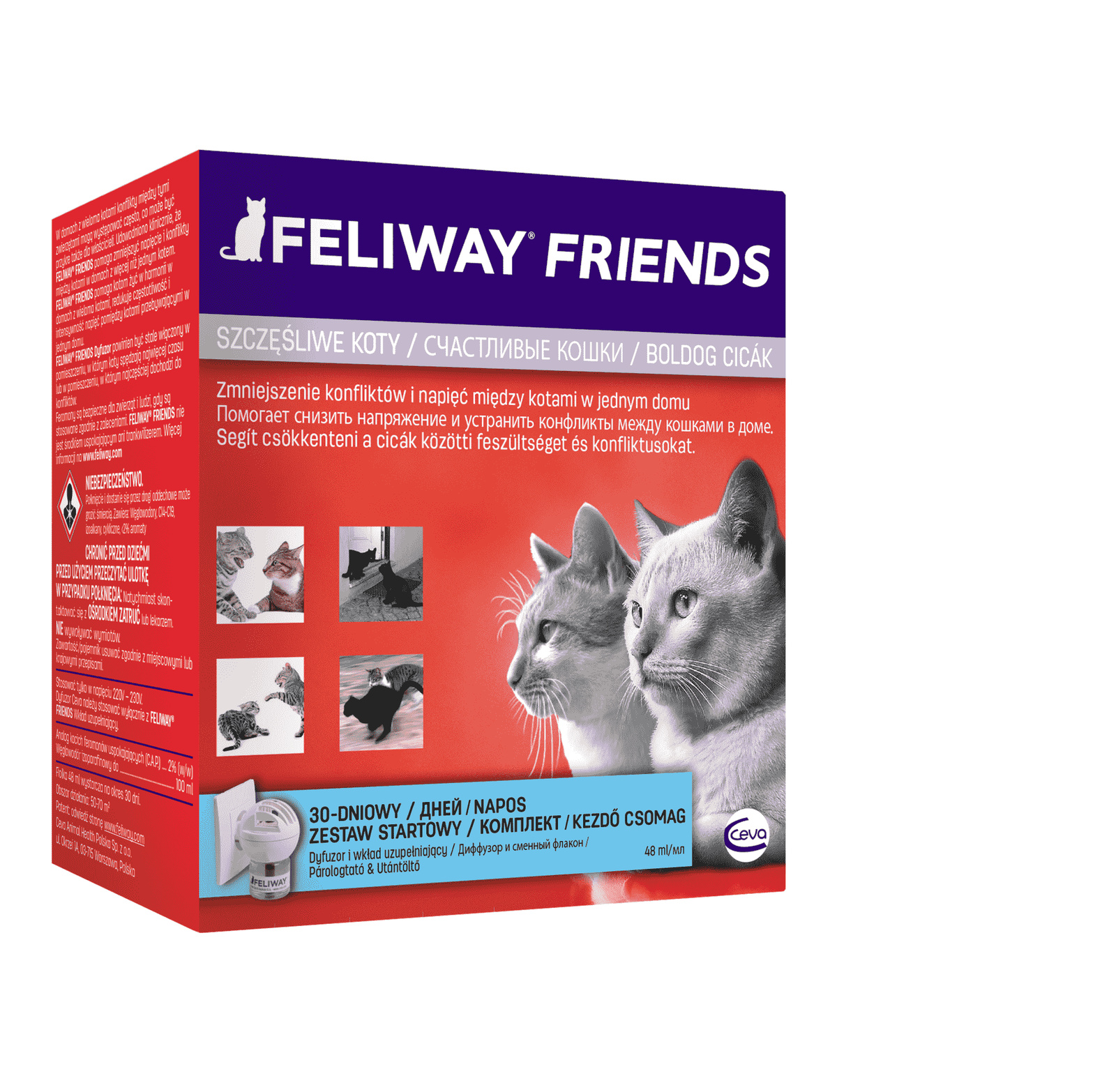 Ceva Ceva феромоны Феливей Фрэндс для кошек (диффузор + флакон) (155 г) ceva ceva феромоны феливей фрэндс для кошек сменный блок 70 г