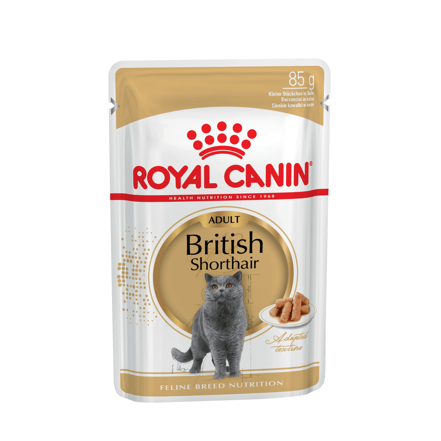цена Royal Canin паучи Royal Canin паучи паучи кусочки в соусе для Британской короткошерстной кошки старше 12 месяцев (2,38 кг)