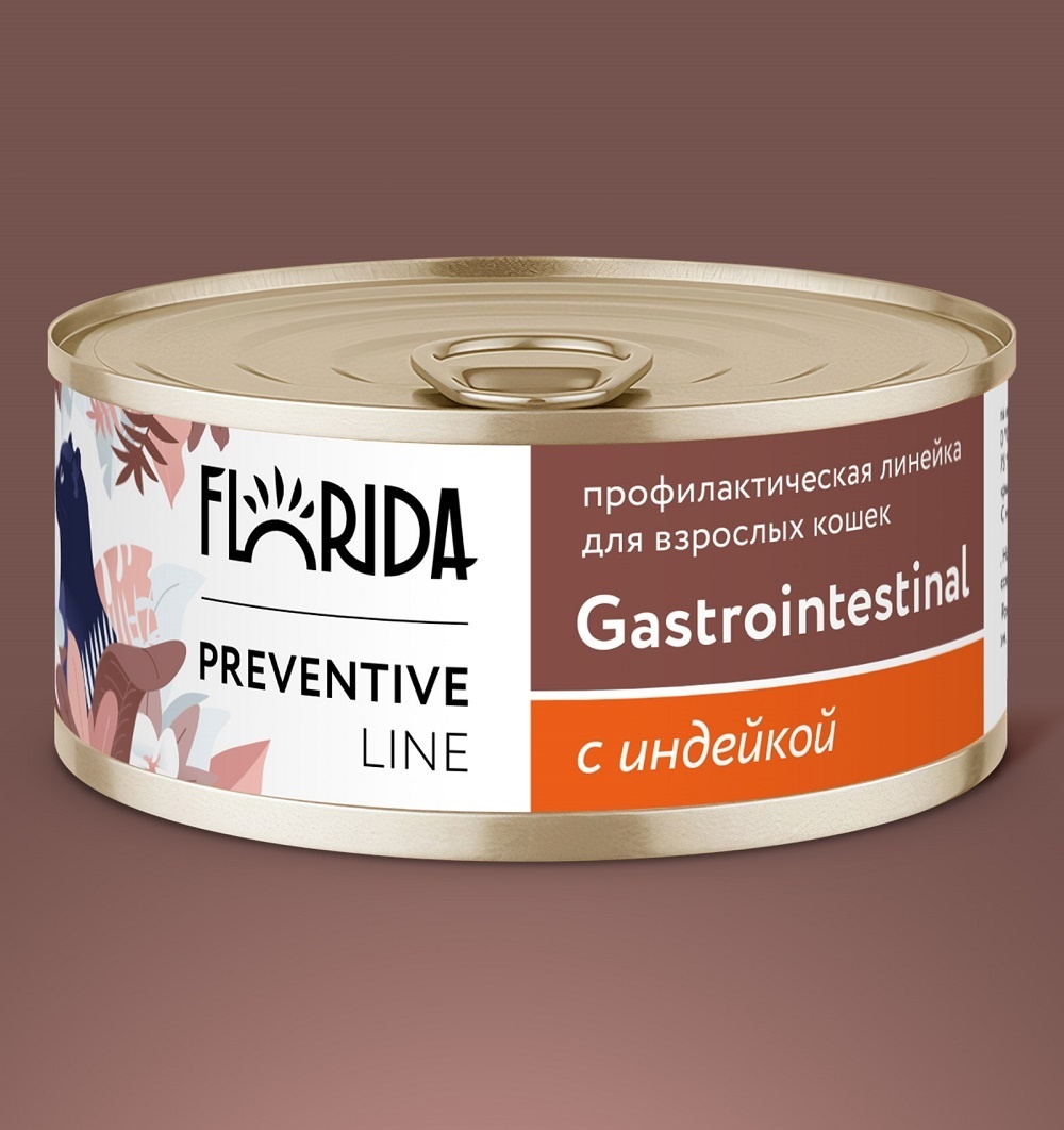 Florida Preventive Line консервы gastrointestinal для кошек 