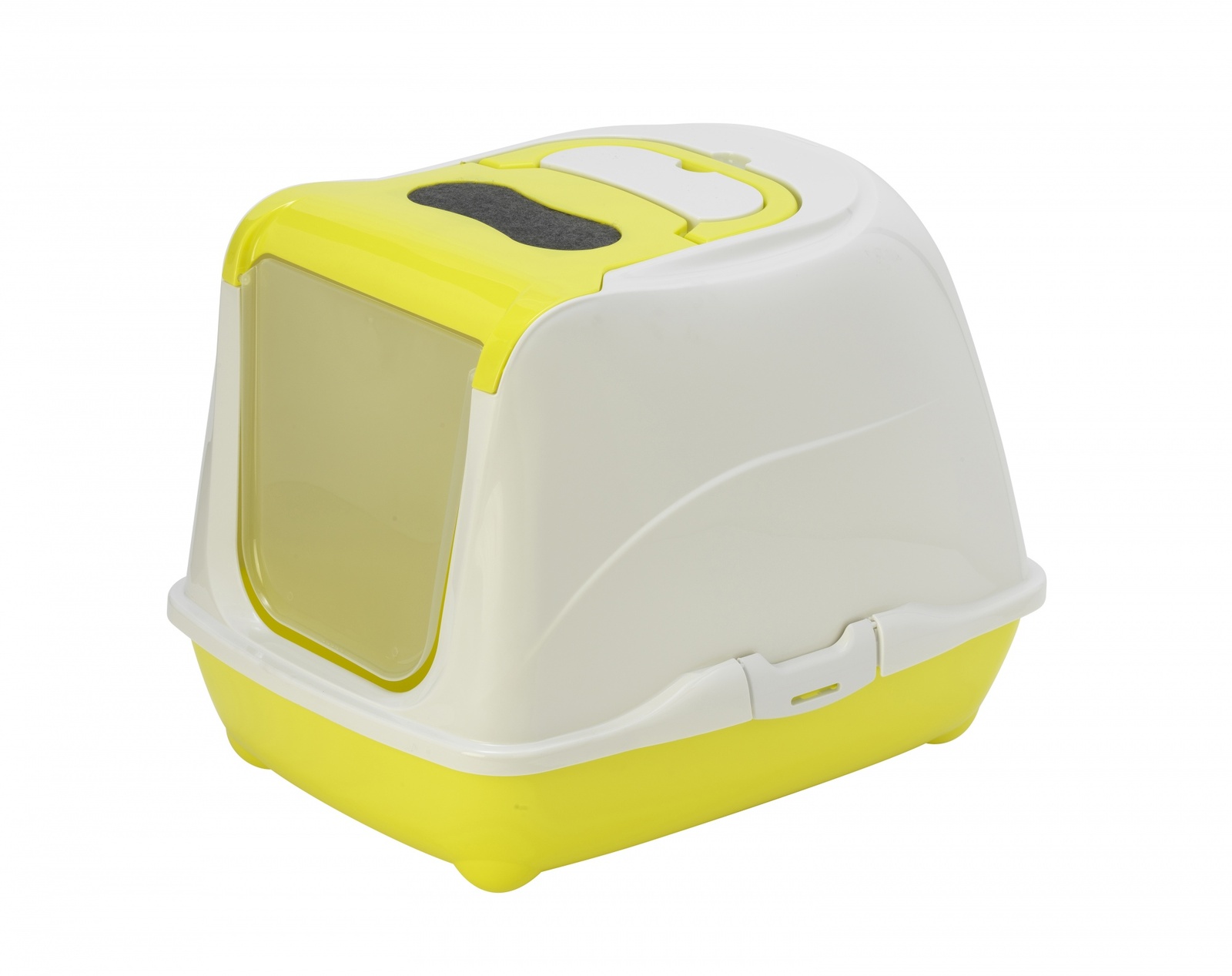 Moderna туалет-домик Flip с угольным фильтром, 50х39х37см, лимонно-желтый (1,2 кг) 