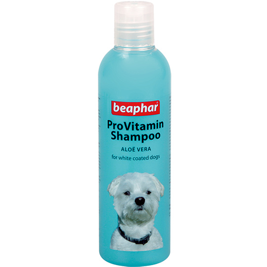 Beaphar Beaphar шампунь для собак белых окрасов (250 мл) шампунь beaphar provitamin shampoo aloe vera для собак светлых окрасов 250 мл