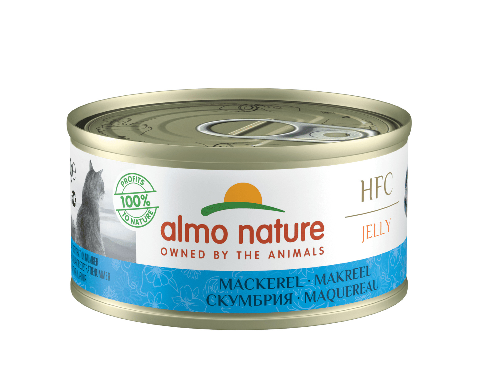 Almo Nature консервы Almo Nature консервы со скумбрией в желе для кошек (70 г)