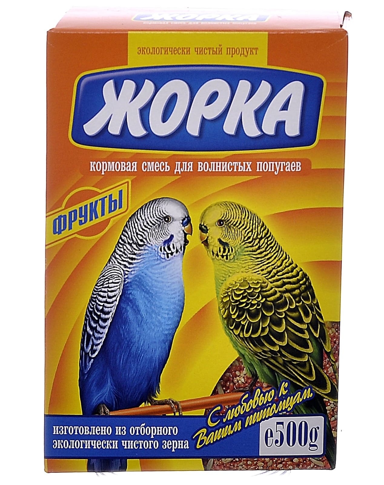 цена Жорка Жорка для волнистых попугаев с фруктами (коробка) (500 г)