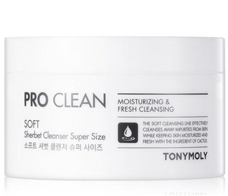 Pro Clean Щербет для снятия макияжа Soft Sherbet Cleanser Supersize Pro Clean Щербет для снятия макияжа Soft Sherbet Cleanser Supersize 24568 Tony Moly