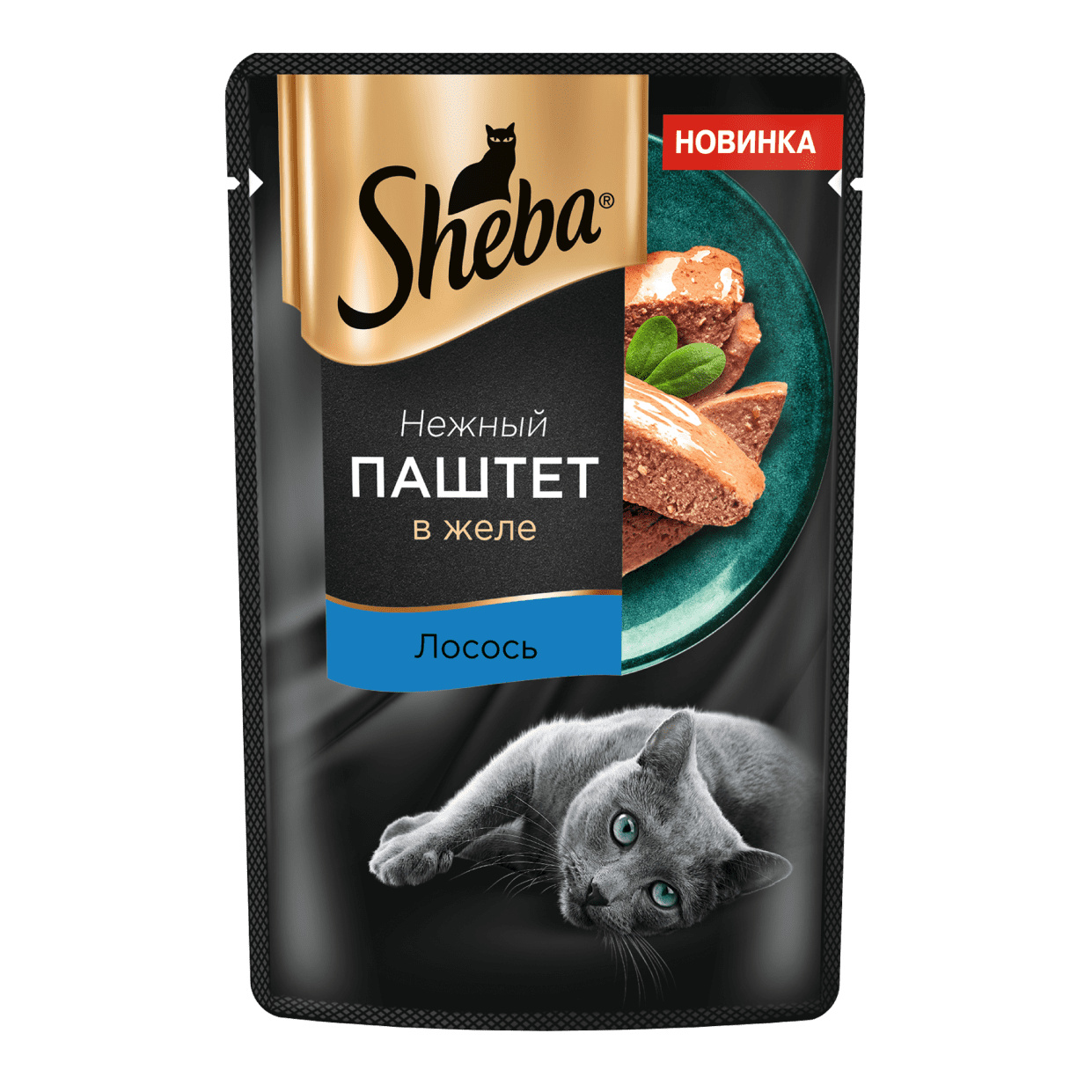 Sheba Sheba влажный корм для кошек Нежный паштет в желе, с лососем (75 г)