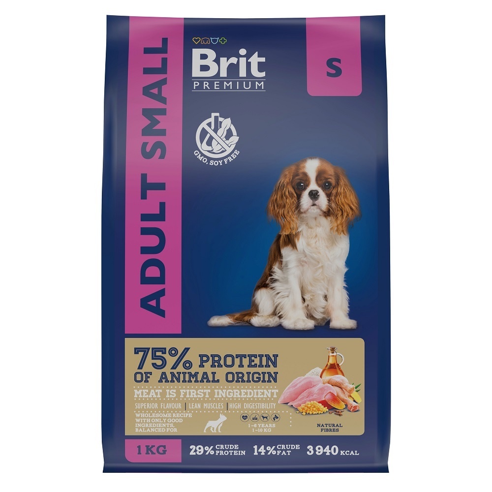 Brit Brit сухой корм премиум класса с курицей для взрослых собак мелких пород (1–10 кг) (1 кг)