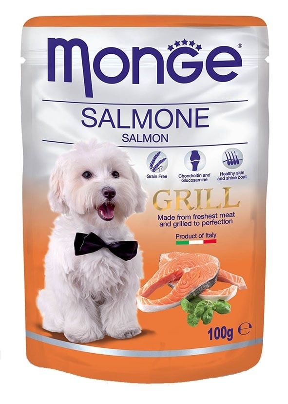 Monge паучи для собак , с лососем (100 г) от Petshop