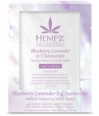 Соль для ванны расслабляющая Лаванда, Ромашка и Дикие Ягоды / BlueberryLavender & Chamomile Herbal Relaxing Bath Salts Соль для ванны расслабляющая Лаванда, Ромашка и Дикие Ягоды / BlueberryLavender & Chamomile Herbal Relaxing Bath Salts 64405 Hempz