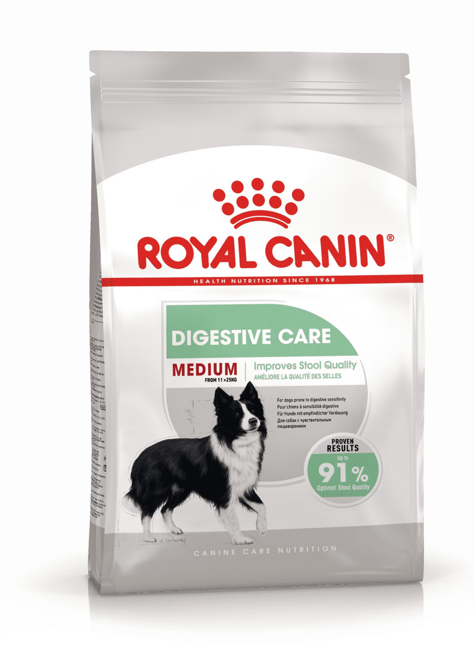 Royal Canin Корм Royal Canin корм для собак средних пород с чувствительным пищеварением (12 кг) royal canin maxi digestive care сухой корм для собак крупных пород с чувствительным пищеварением 12 кг