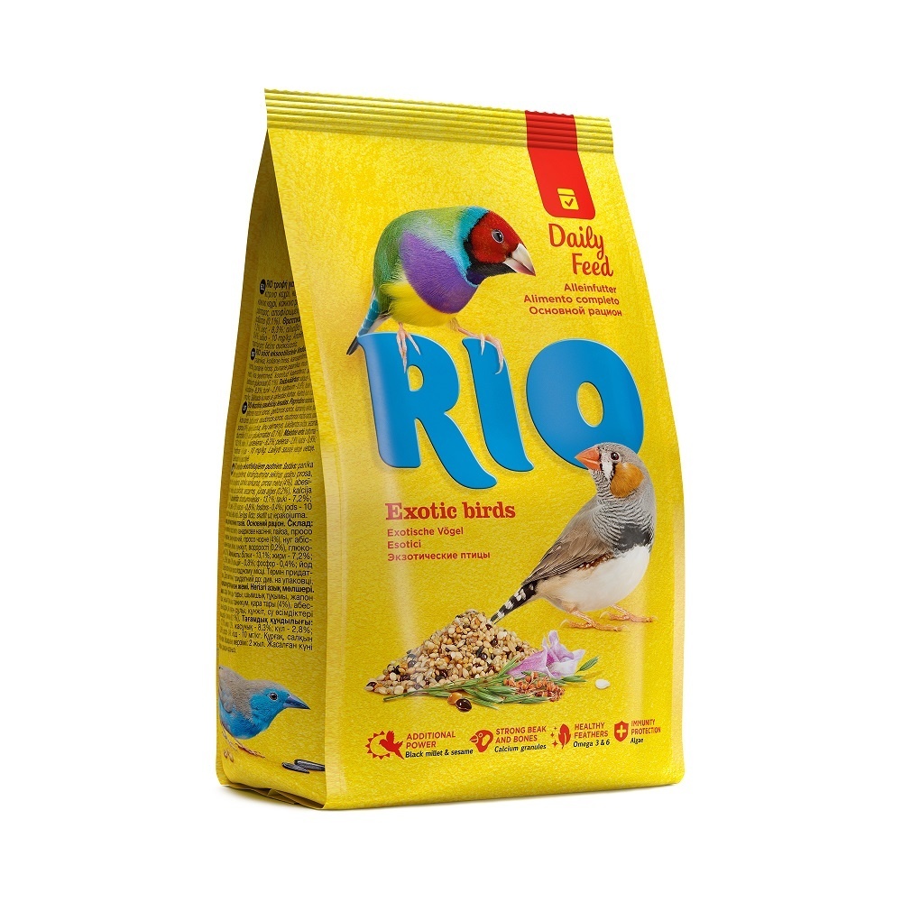 Рио Рио для экзотических птиц (амадины и т.п.) (1 кг) рио рио гигиенический песок для птиц 2 кг