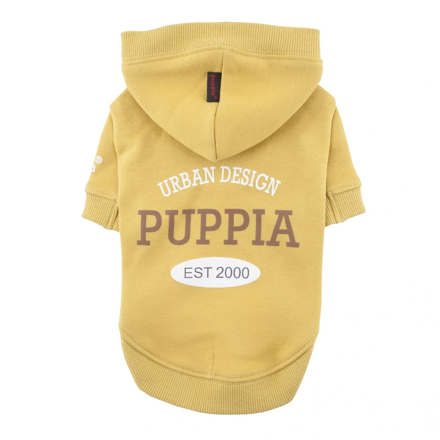Puppia Puppia худи с капюшоном с логотипом на спине, горчичный (S)