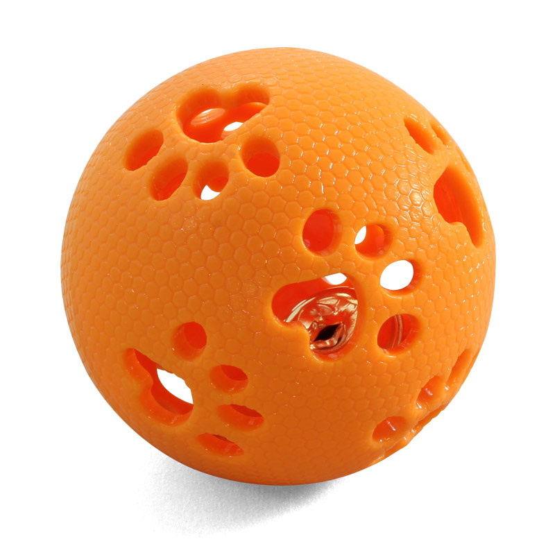 Triol Triol мяч-лапки, игрушка с колокольчиком из термопластика, Ø 8см (97 г) triol triol мяч aroma из термопластика ø 6 4 см 51 г