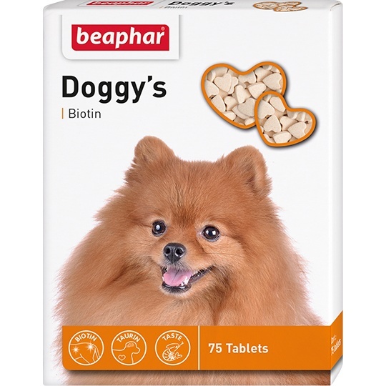 Beaphar Beaphar кормовая добавка для собак, 75 таб. (72 г) добавка в корм beaphar doggy s mix 180 таб х 1