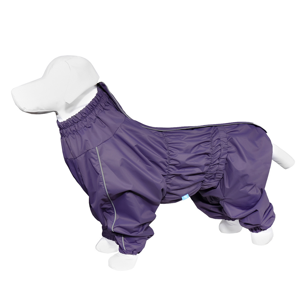 Yami-Yami одежда Yami-Yami одежда дождевик для собак, серо-фиолетовый, на гладкой подкладке, Лабрадор (62-64 см) yami yami одежда yami yami одежда дождевик для собак желтый на гладкой подкладке французский бульдог 32 34 см