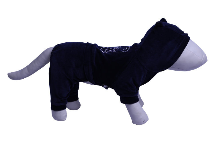 Lion Lion велюровый комбинезон для собак Bear (тёмно-синий) (XS) lion lion спортивный костюм для миниатюрных собак бирюзовый xs