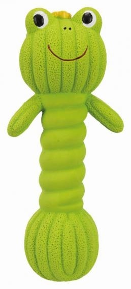 Trixie Trixie игрушка гантель-лягушка, 18 см (68 г) игрушка гантель игольчатая 10 сантиметров латекс